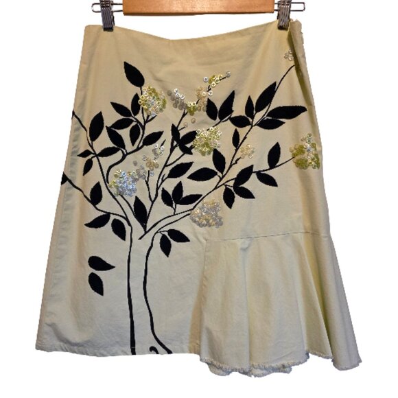 Anthropologie Dresses & Skirts - Anthropologie Odille Button Floral Skirt Size 6